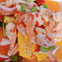 ยำกุ้งสุก