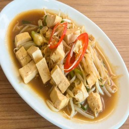 ผัดเต้าหู้ถั่วงอก