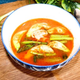 แกงส้มผักรวม+ข้าวไข่เจียว