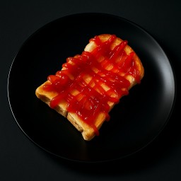 แผ่นเนยน้ำตาล สตรอว์เบอร์รี