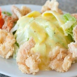 กุ้งทอดครีมสลัด