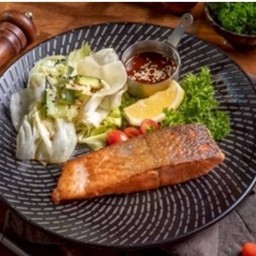 สเต็กแซลมอนบาร์บีคิวเกาหลี