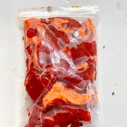 เนื้อหมักเค็ม (สำหรับทอดเอง) 500g.