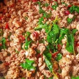 กะเพราคลุก