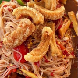 ตำซั่วแคปหมู