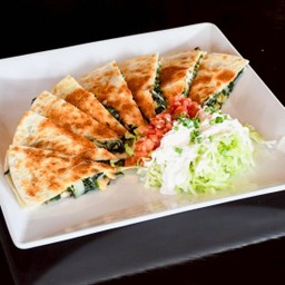 Spinach & Mushroom Quesadilla (V)
