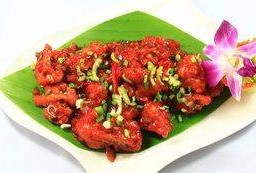 Veg Manchurian ผักบดรวมเปรี้ยวหวานแมนจูเรียน