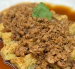 ผัดมะเขือยาวหมูสับ