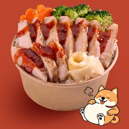 หมูหมักชิโอะโคจิ ซอสเกาหลีรสเผ็ด