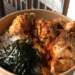 (เมนูใหม่) ข้าวไก่ทอดซอสหม่าล่ามาโย