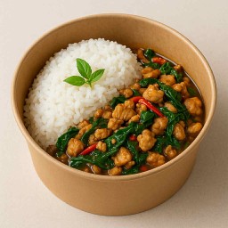 ข้าวกะเพราหมูสับ