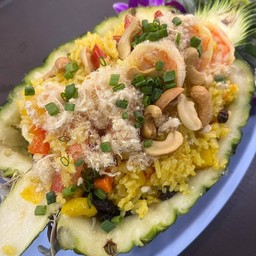 ข้าวผัดสับปะรด+กุ้ง