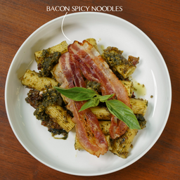 Bacon spicy pesto