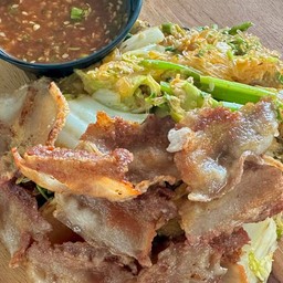 สุกี้แห้ง ย่างกรอบ (สามชั้น)