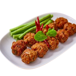 ลาบหมูทอด