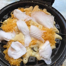 Waffle - ไส้รวม ฝอยทอง+มะพร้าวอ่อน