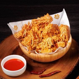 คางกุ้งทอดคลุกฝุ่น