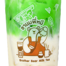 ชานมพี่หมีสาขาบ้านสามขา ที่ตั้งร้านอยู่ปากทางเข้า อบต.หนองบัว อ.บ้านโพธิ์ จ.ฉะเชิงเทรา