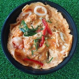 ข้าวไข่ข้นห่อหมกทะเล