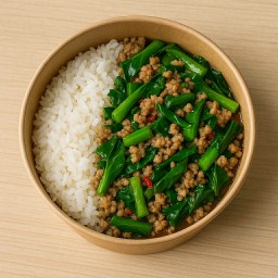 ข้าวคะน้าหมูสับ