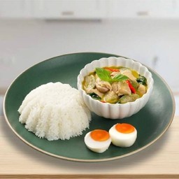 ข้าวแกงเขียวหวานไก่