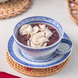 ถั่วแดงต้มแป๊ะหะ 红豆炖百合 Stewed Red Beans with lilly bulb