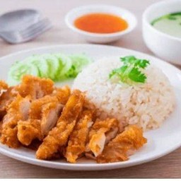 ข้าวมันไก่กรอบ