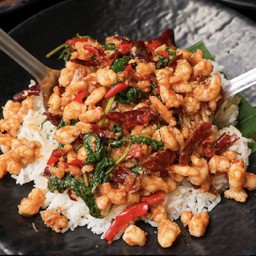 กะเพรากุ้งสับขุนช้าง (กับข้าว)