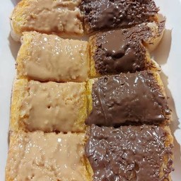 ปังปิ้ง ทูโทน เนยถั่ว+นูเทลล่า