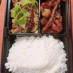 ชุดเซตลาบเนื้อสไบนาง+เนื้อแดดเดียว