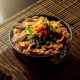 ข้าวหน้าหมู-ไก่-เนื้อญี่ปุ่น สีส้มบูตะด้ง (บางบอน5)