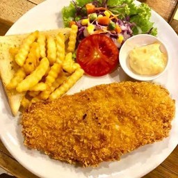 สเต็กไก่ทอด