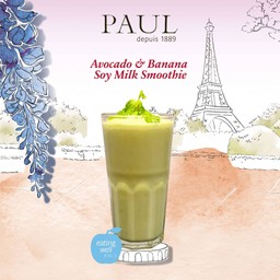 Avocado & Banana Soy Milk Smoothie