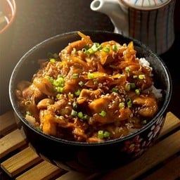 ข้าวหน้าหมู-ไก่-เนื้อญี่ปุ่น สีส้มบูตะด้ง (บางบอน5)
