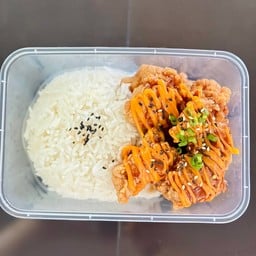 ข้าวไก่กรอบ ซอสเผ็ดเกาหลีx2
