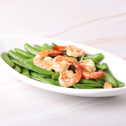 ลันเตาหวานผัดกุ้ง