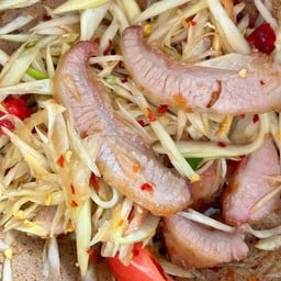 ตำปลาร้าคอหมูย่าง