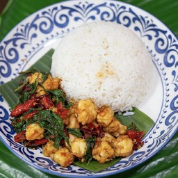 กะเพรากุ้งสับขุนช้าง