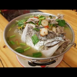 ต้มยำหัวปลากระพง น้ำใส