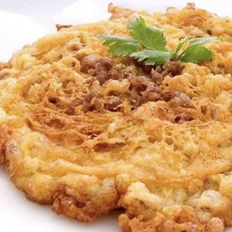 ไข่เจียวหมูสับขุนช้างสูตรโบราณ (2 ฟอง)