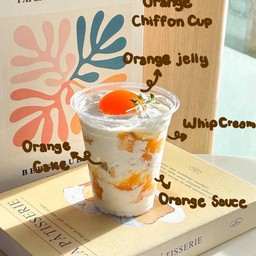 Orange Chiffon Cup