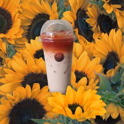 นมหมีชาไทยเย็น ทูโทน