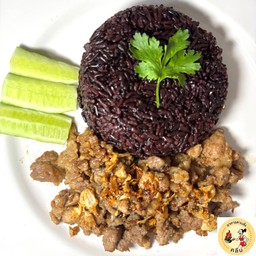 เนื้อสับ กระเทียม