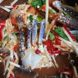 ตำปูม้าปลาร้า(ใส่กระเทียม)