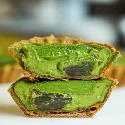 Flan Yame Matcha Warabi Mochi