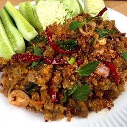 ลาบปลาดุกฟู