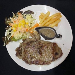 สเต็กริบอาย(ซอสบาบีคิว)