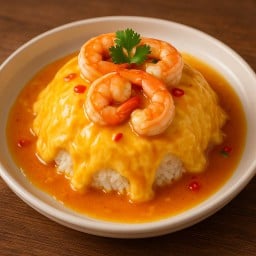 ข้าวไข่ข้นกุ้งลาวา