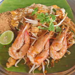 ผัดไทยกุ้งสด