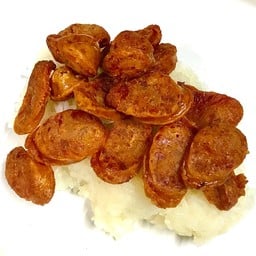 ข้าวเหนียวกุนเชียงหมูทอด